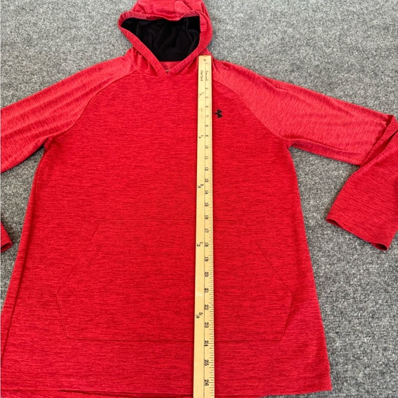 Under Armour Men’s HeatGear Long Sleeve Hooded Tee Red Size Small - Picture 10 of 14